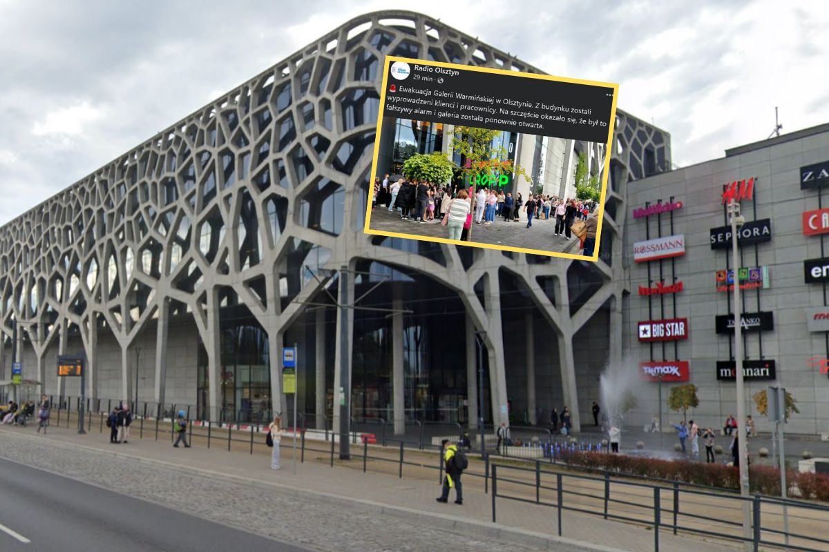 Alarm w galerii handlowej. Klienci musieli opuścić budynek