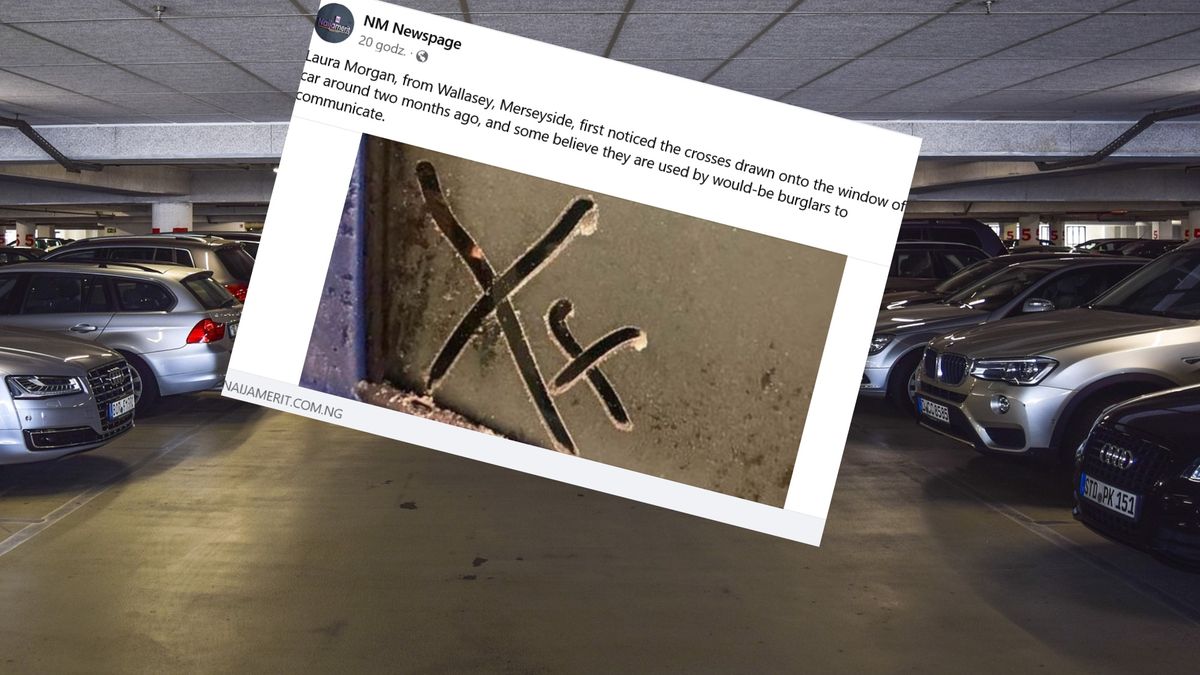 Zobaczyła ten znak na oknie samochodu. Myślała, że to zabawa, a teraz ostrzega innych