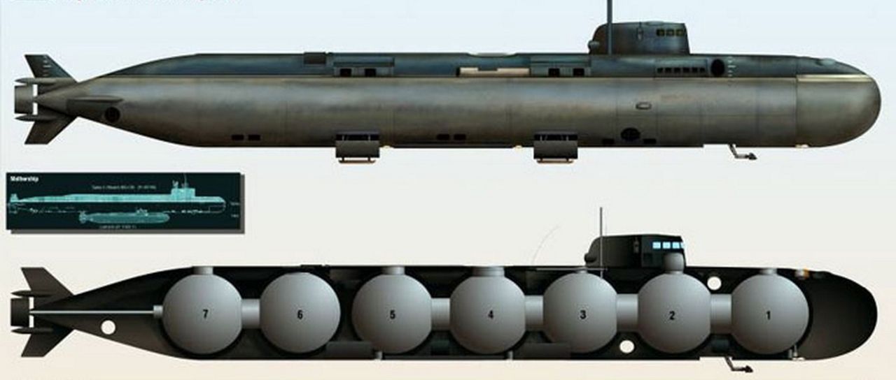 Probable internal structure of AS-12 Losharik