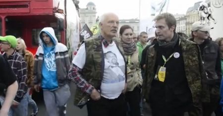 Korwin-Mikke na Marszu Wyzwolenia Konopi!