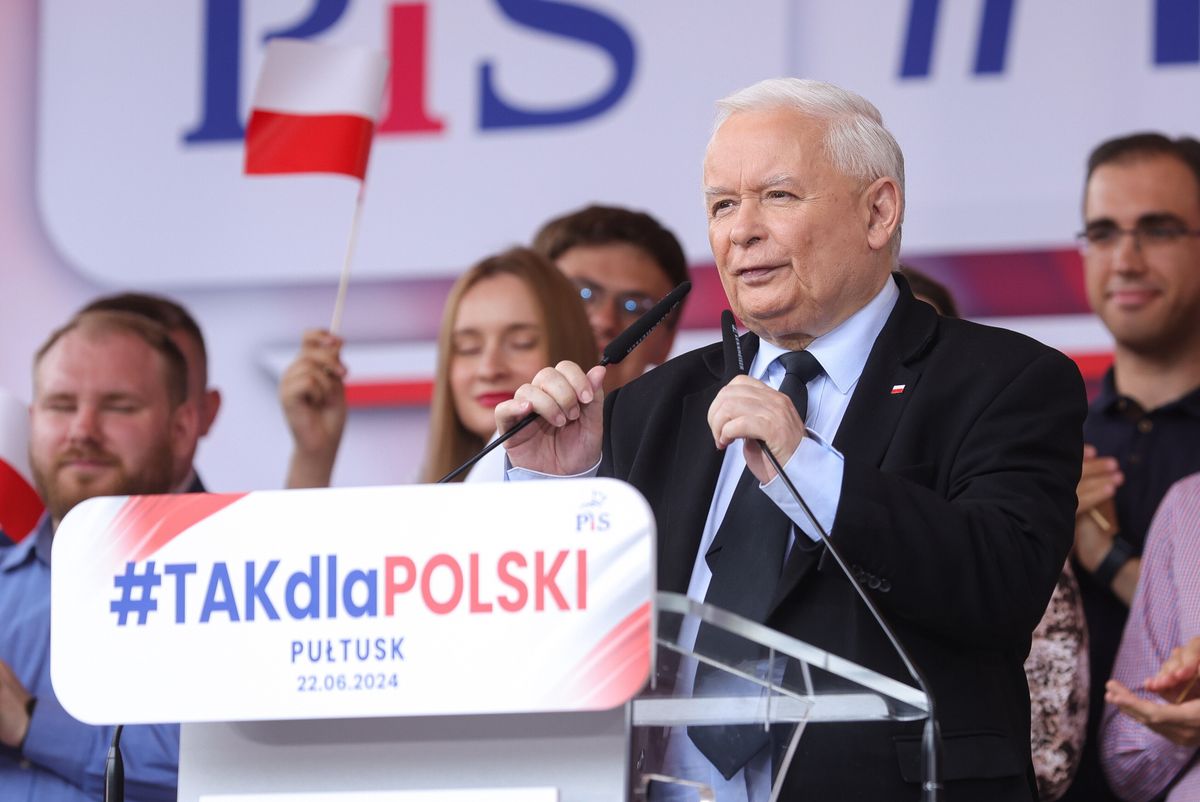 Jarosław Kaczyński w Pułtusku