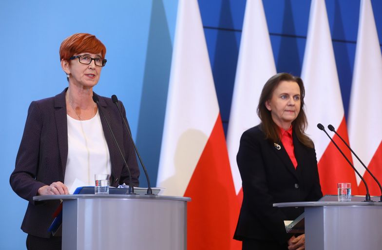 Minister rodziny Elżbieta Rafalska i prezes ZUS Gertruda Uścińska.