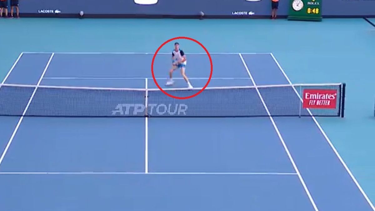 Zdjęcie okładkowe artykułu: Twitter / Tennis TV / Jannik Sinner w meczu z Grigorem Dimitrowem