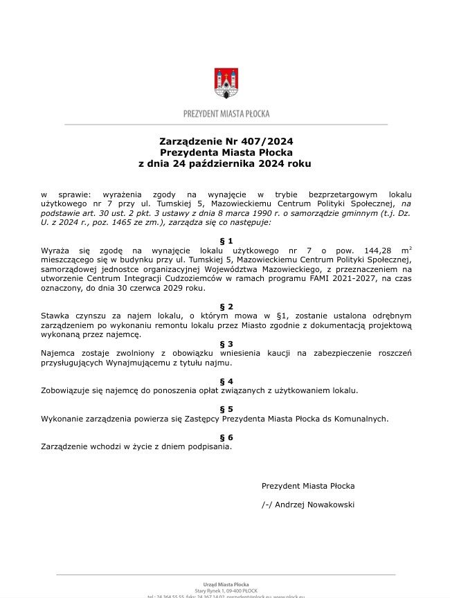 Zarządzenie 