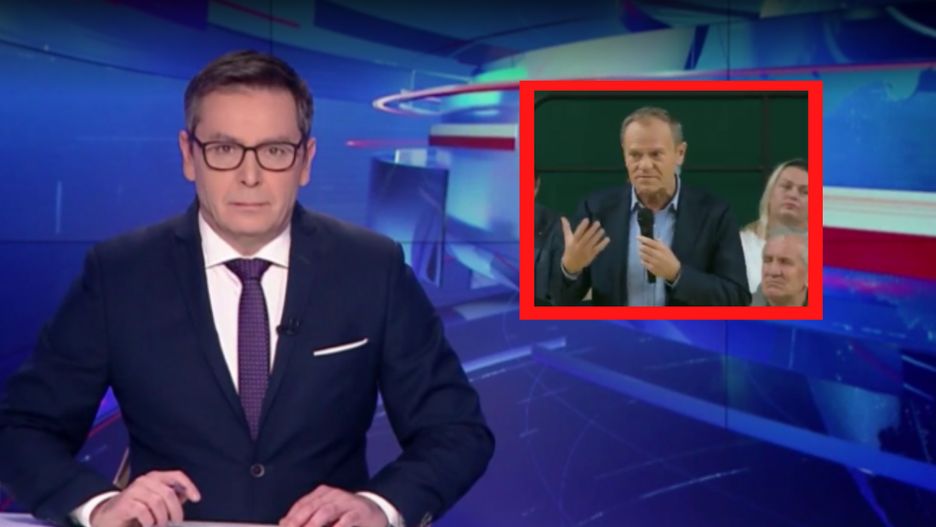 Wiadomości TVP uderzyły w Tuska. Zasugerowały mu antysemityzm.