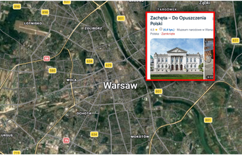 Zalały Warszawę. Wulgarne zmiany nazw w Mapach Google