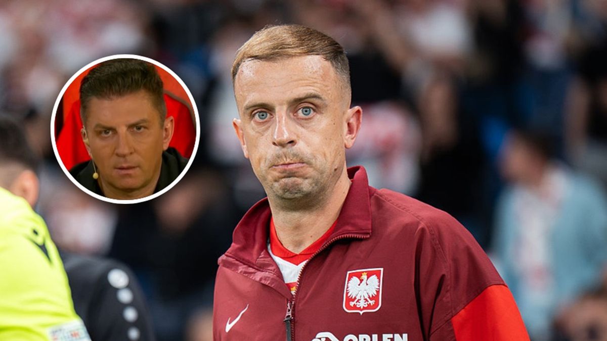   / Marcin Golba/NurPhoto via Getty Images i YouTube/Kanał Sportowy / Na zdjęciu: Kamil Grosicki i Mateusz Borek (w kółeczku)