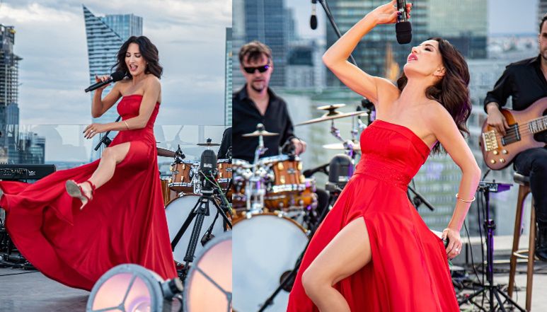 Justyna Steczkowska zagrała koncert na dachu