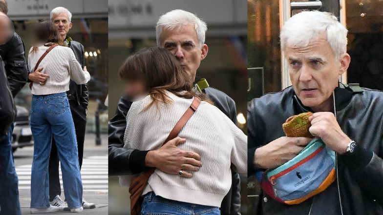 Hubert Urbański z dziewczyną na mieście