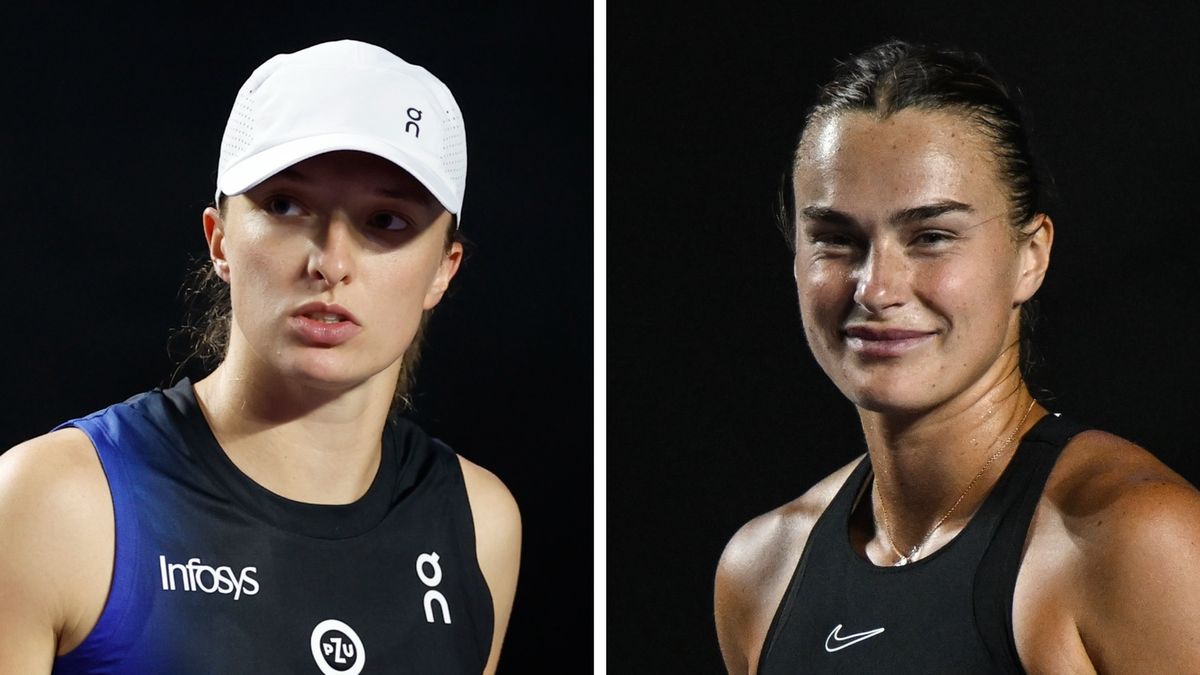 Iga Świątek i Aryna Sabalenka (fot Getty Images - Artur Widak/NurPhoto)