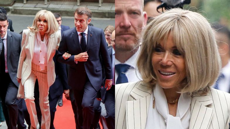 Emmanuel Macron i jego zona Brigitte w Wietnamie