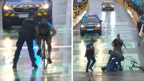 Tour de France: policjant powalił kolarza. Wiadomo, kim był