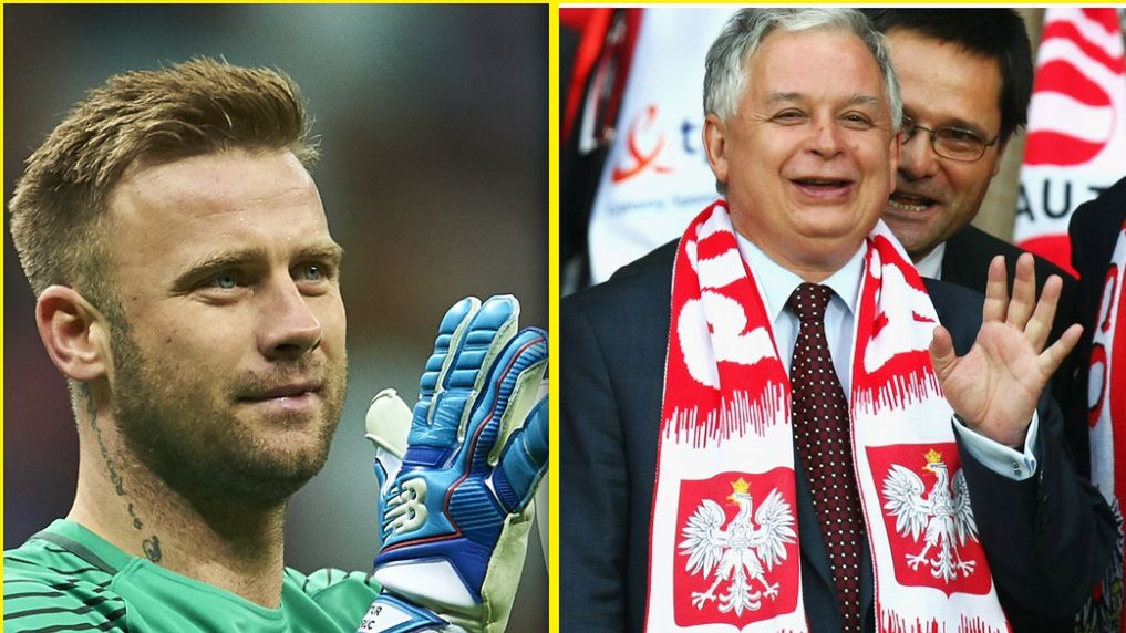 Getty Images / Adam Nurkiewicz / Andreas Rentz/Bongarts / Na zdjęciu: Artur Boruc i Lech Kaczyński.