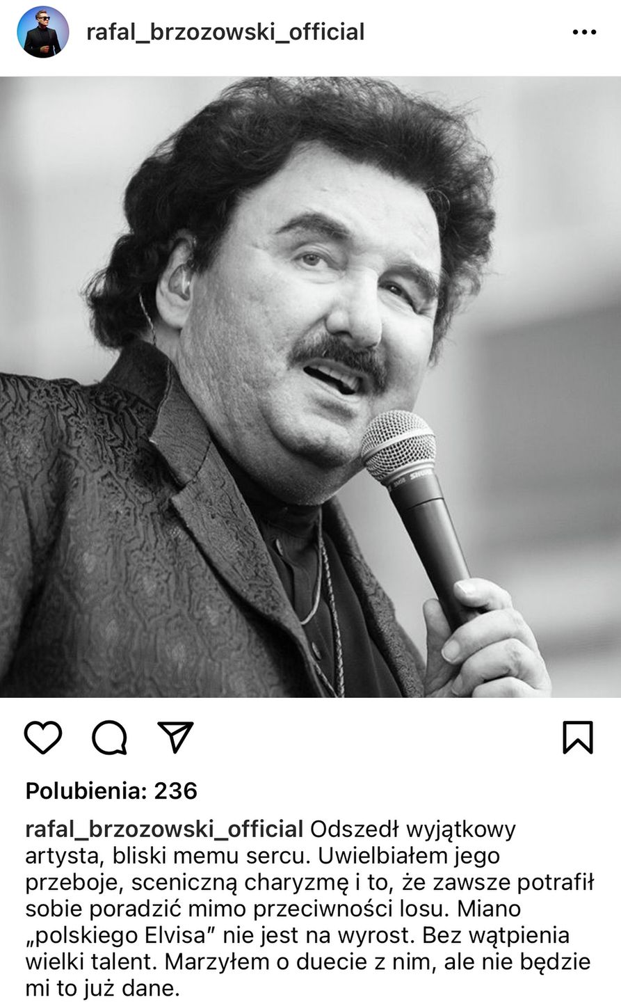 Krzysztof Krawczyk nie żyje. Wspomnienie Rafała Brzozowskiego