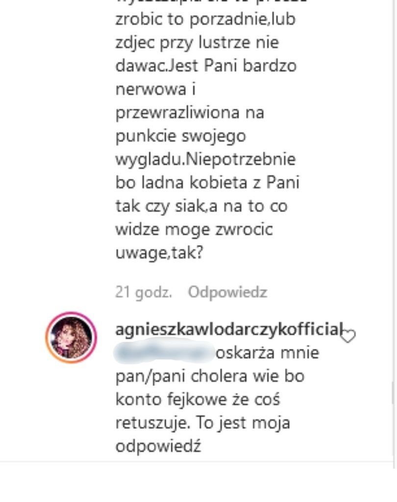 Agnieszka Włodarczyk posądzona o retuszowanie zdjęć