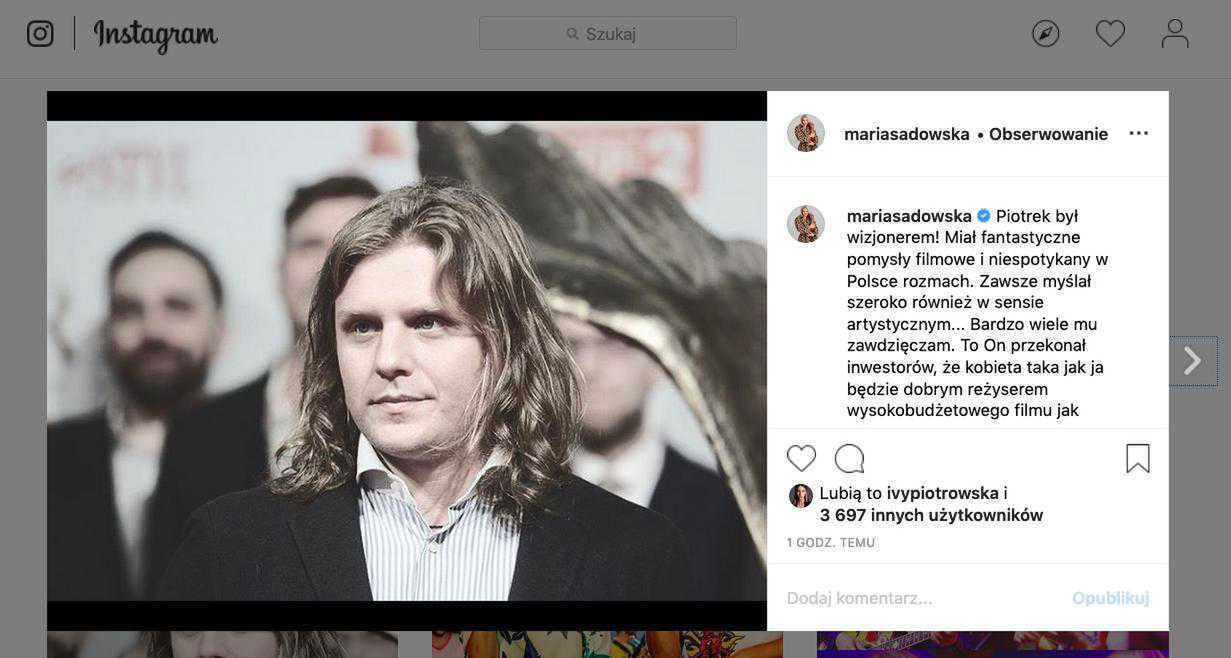 Maria Sadowska – Piotr Woźniak-Starak nie żyje, kondolencje