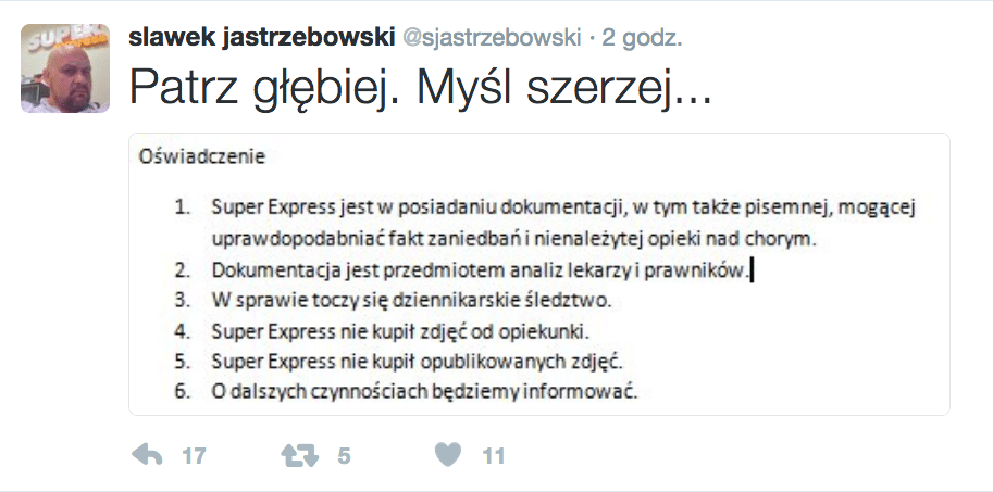 Sławomir Jastrzębowski o zdjęciach Wojciecha Młynarskiego w Super Expressie