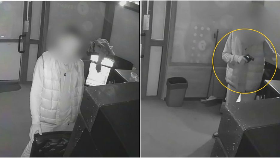 Klient salonu gier zastraszył pracownika bronią.