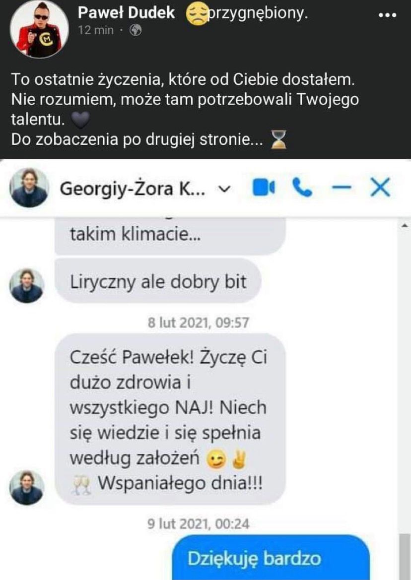 Żora Korolyov nie żyje. Czadoman żegna tancerza