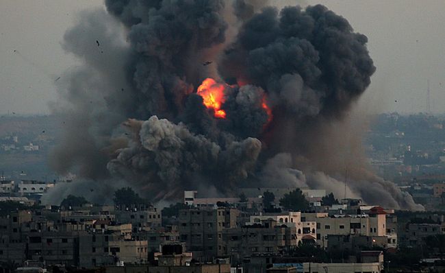 Ostrzeliwana Strefa Gazy