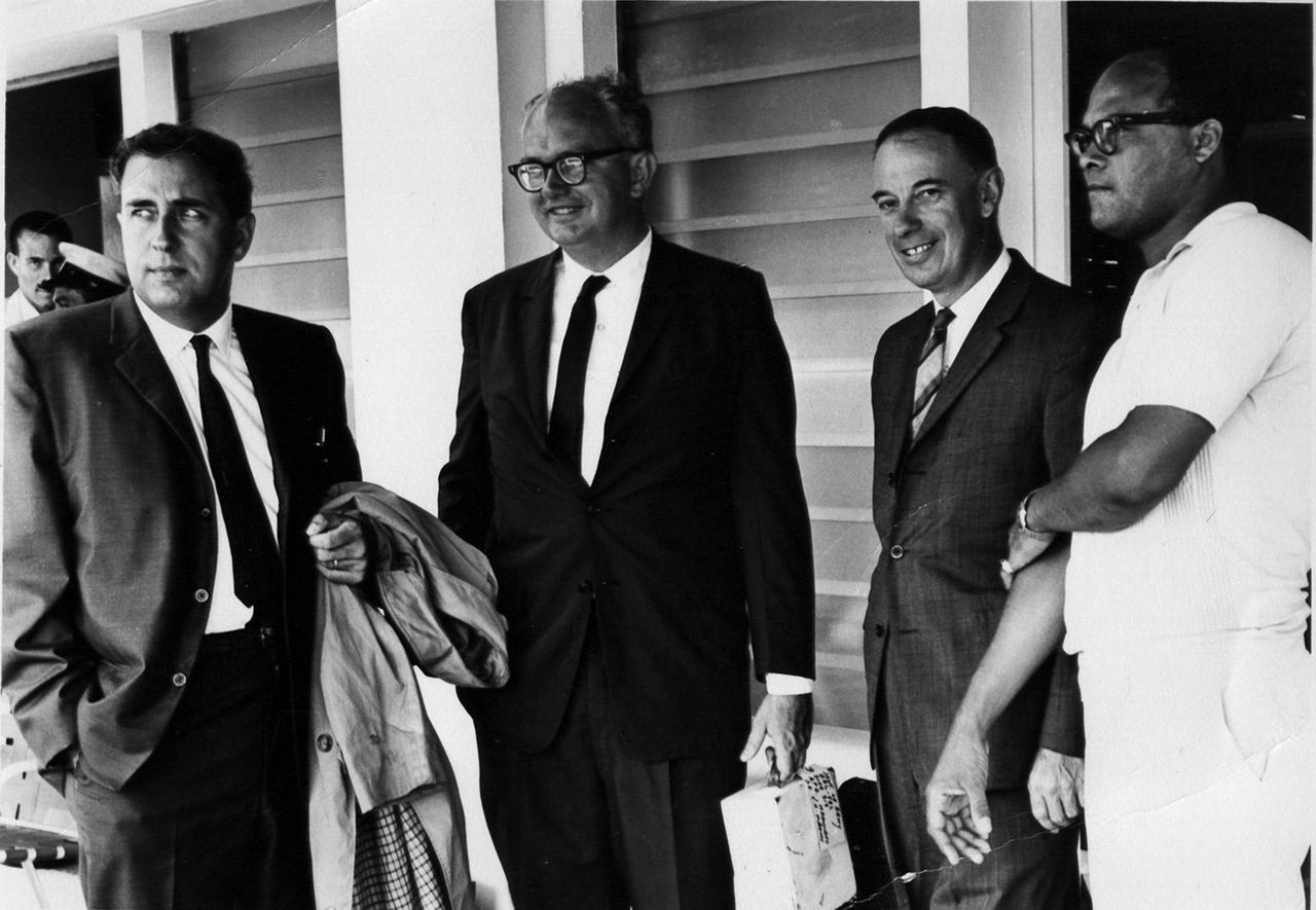 Gerald Bull - in the photo, first from the left