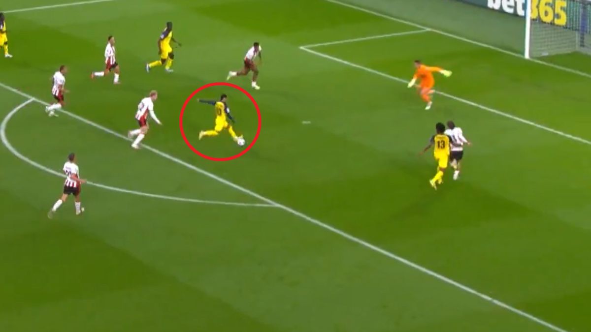 Twitter / Canal+ Sport / Na zdjęciu: Ait El Hadj i jego akcja