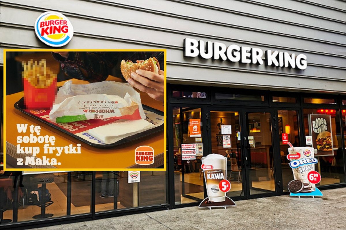 Burger King namawia do kupna frytek w... McDonald's. Nagrodą darmowy burger