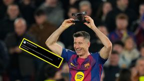 Nie czekali na koniec meczu. Poruszenie po golach "Lewego"