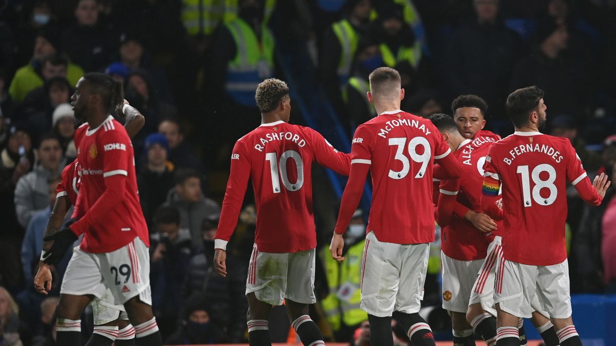 radość piłkarzy Manchesteru United