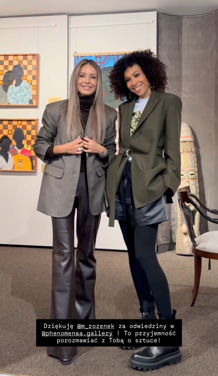 Omenaa Mensah i Małgorzata Rozenek