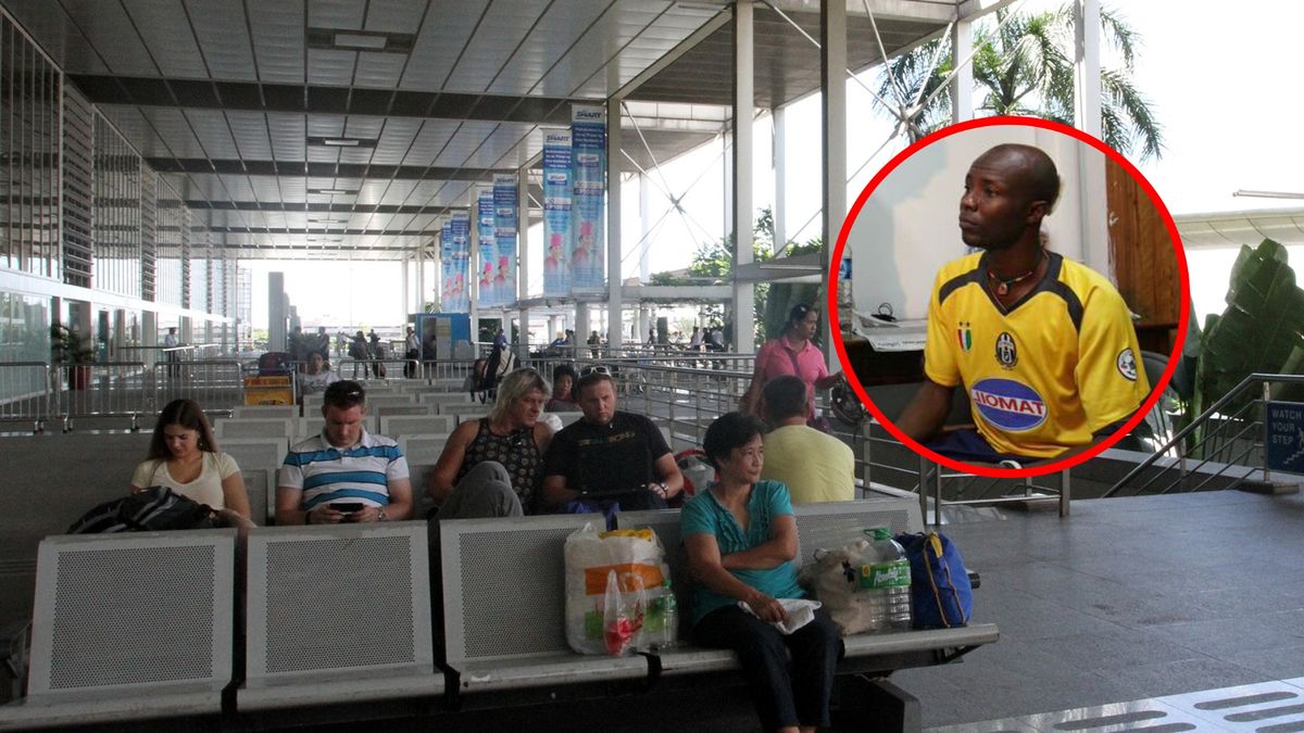Nii Aryee Ayi utknął na lotnisku na Filipinach