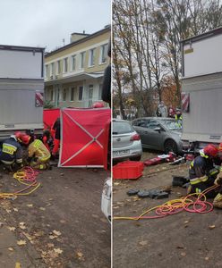 Niebezpieczny wypadek w Gdańsku. Przygnieciony starszy mężczyzna