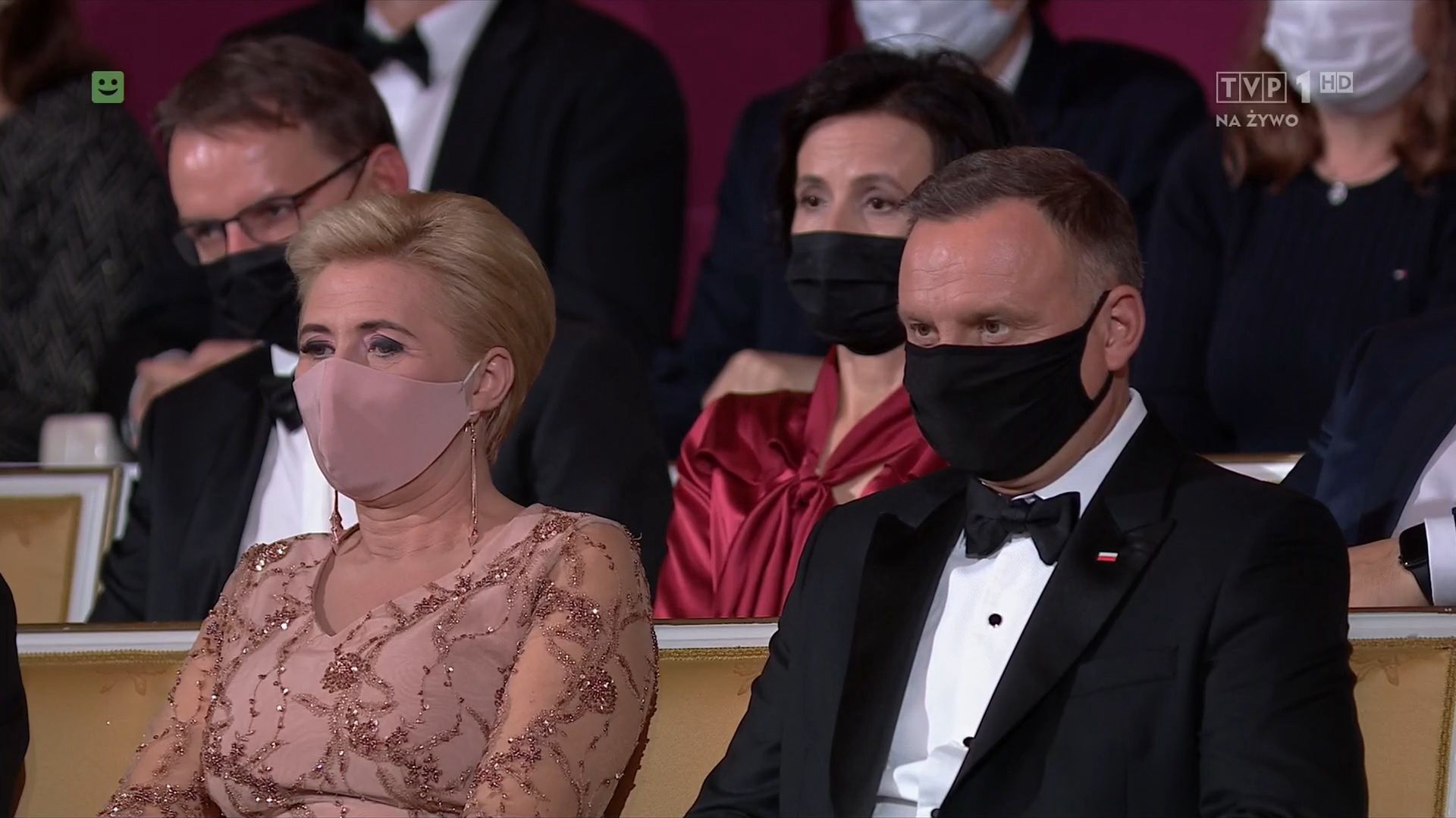 Andrzej Duda wraz z małżonką Agatą podczas gali Konkursu Chopinowskiego