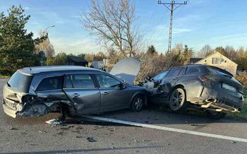 Biskupice: Zdarzenie drogowe na DK12. Policja apeluje o ostrożność