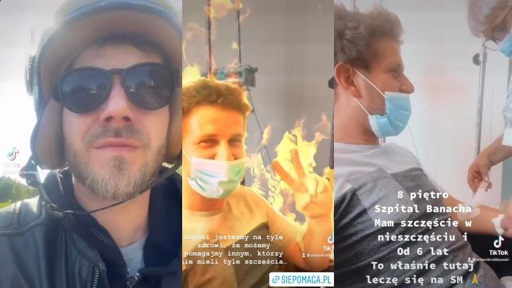 Antek Królikowski relacjonuje wizytę w szpitalu
