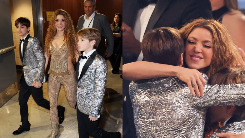 Shakira zabrała synów na Grammy
