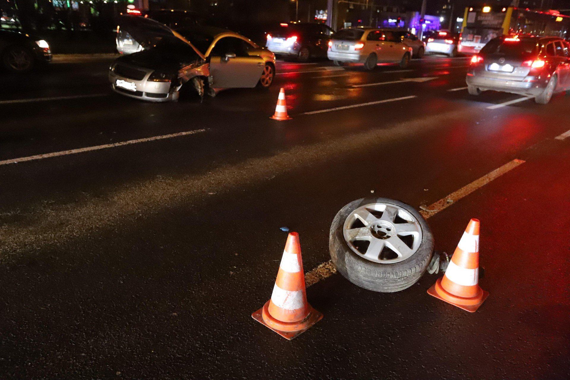 Miejsce niedzielnego wypadku - Wrocław, 7 grudnia