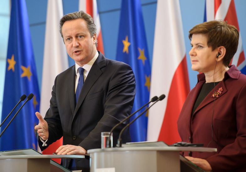 10.12.2015. Premier David Cameron z wizyta w Polsce.