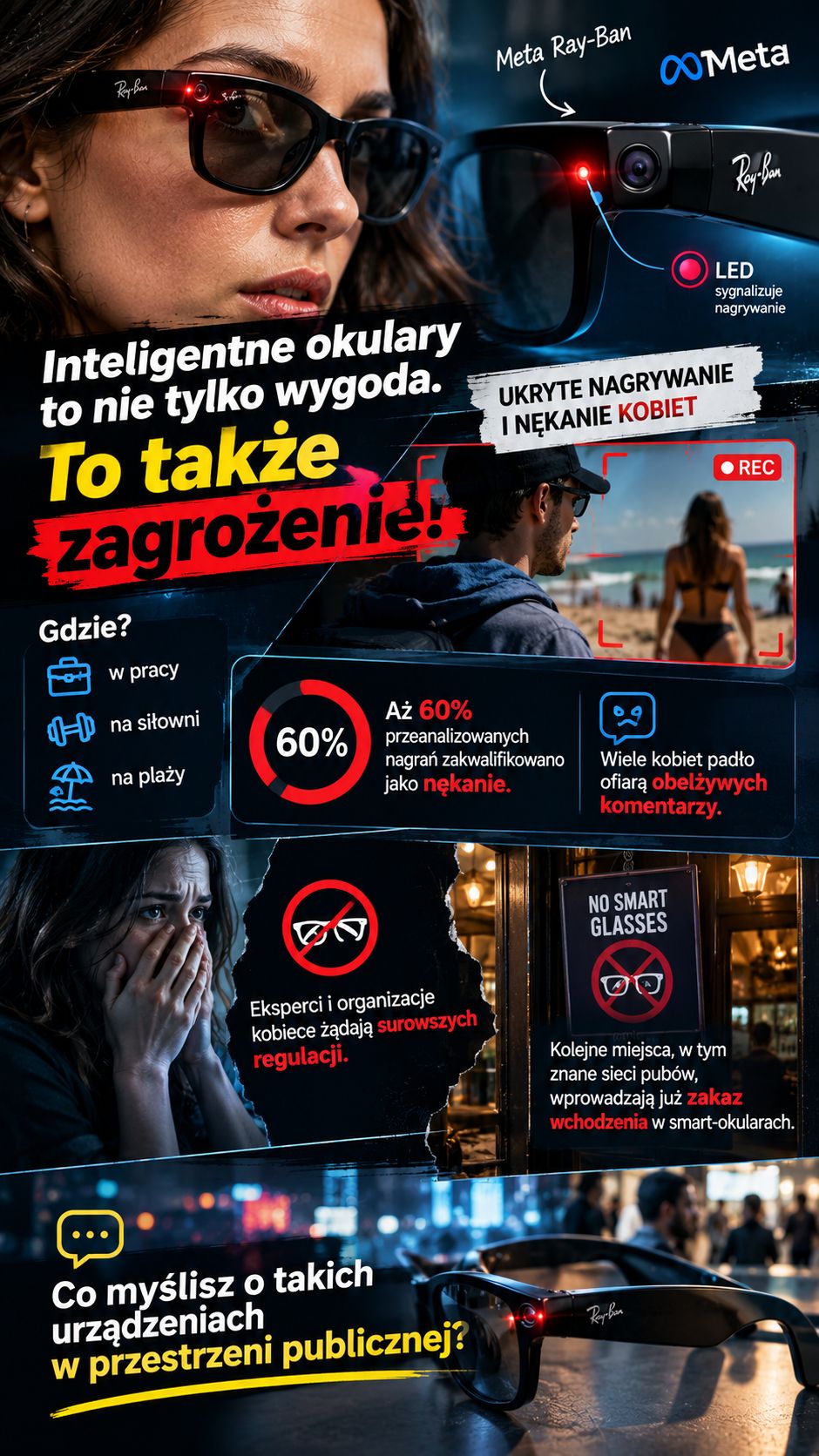 Ukryte nagrania i doxxing w sieci. Zagrożenia wynikające z rozwoju smart-okularów