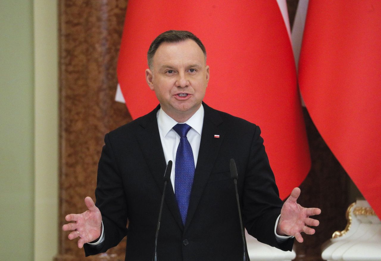 Andrzej Duda o ataku Rosji na Ukrainę 