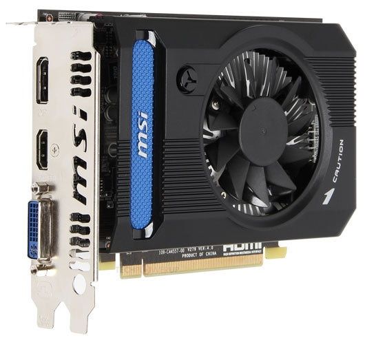 MSI Radeon HD 7750 OC V2 karta graficzna zdjęcie śledź złącza