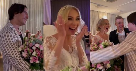 Dawid Kwiatkowski niespodziewanie zjawił się na WESELU fanki (WIDEO)