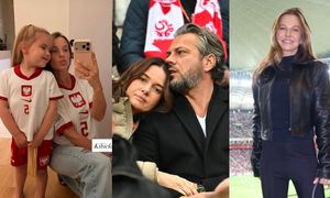 Znane osobistości kibicują piłkarzom: Julia Bednarek, Anna Lewandowska z córkami, Olivier Janiak z żoną (ZDJĘCIA)