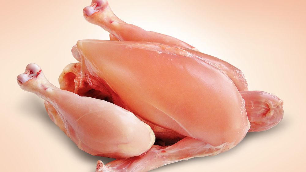 Surowy kurczak do pieczenia (samo mięso)