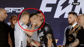Fame MMA 5. Ostro na ważeniu. Tomasz Olejnik uderzył w twarz Dawida Malczyńskiego