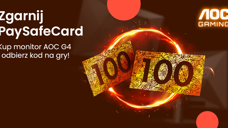 AGON by AOC rozdaje voucher PaySafeCard 