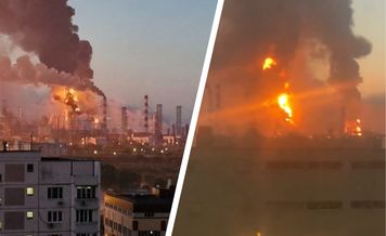 Atak dronów na Moskwę. W rafinerii wybuchł pożar