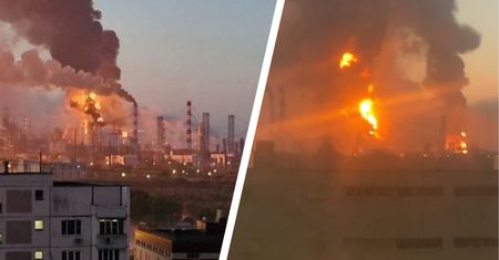Atak dronów na Moskwę. W rafinerii wybuchł pożar
