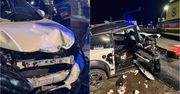Wypadek na DK50. 16-letni kierowca i 14-letnia pasażerka w szpitalu