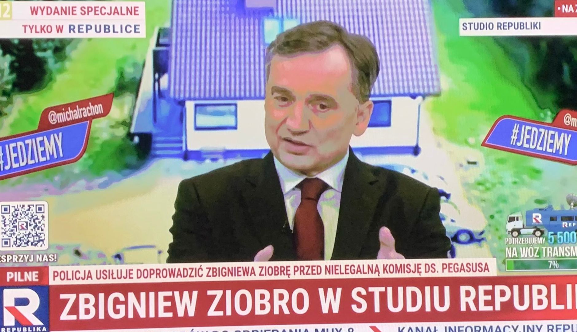 Zbigniew Ziobro zatrzymany. Gdy go szukali, udzielił wywiadu